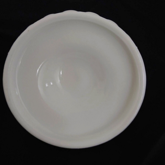 Vintage White Glass Candy Dish - Picture 3 of 8